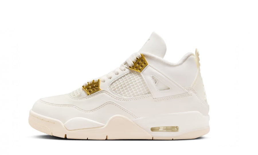 Air Jordan 4 Sail Metallic Gold (W)