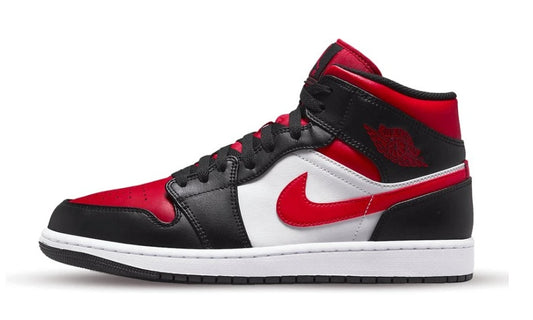 Air Jordan 1 Mid White Black Red (2022)