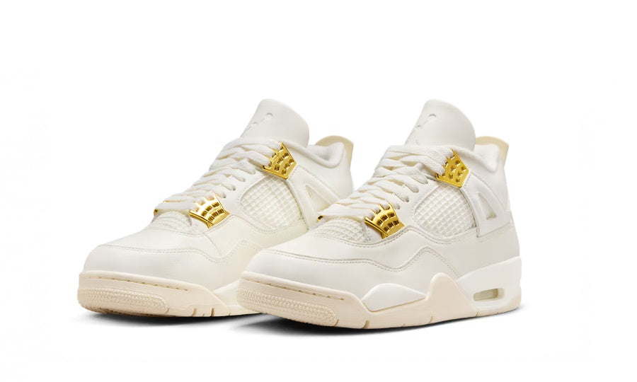 Air Jordan 4 Sail Metallic Gold (W)