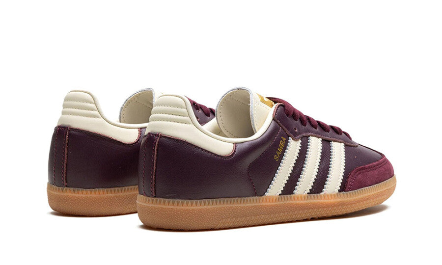 Adidas Samba OG Maroon Gold Metallic (W)