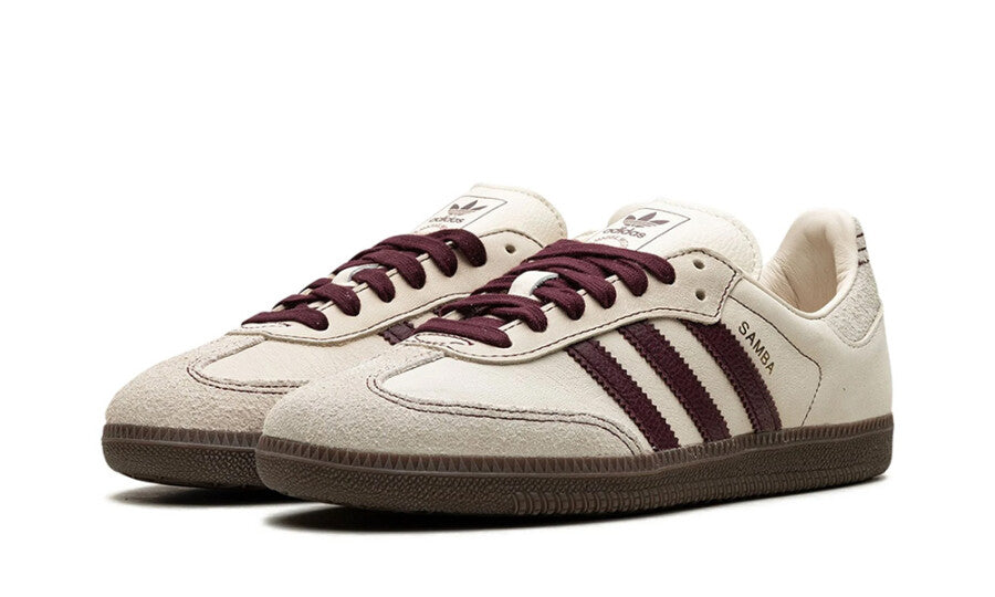 Adidas Samba OG Wonder White Maroon