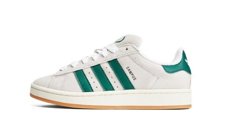 Adidas Campus 00s Crystal White Dark Green